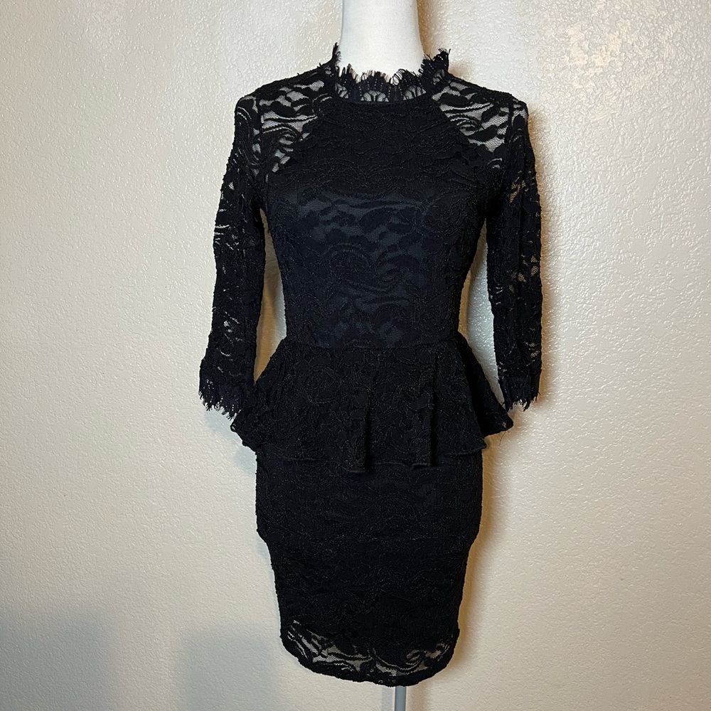 Peach Royal lace dress.